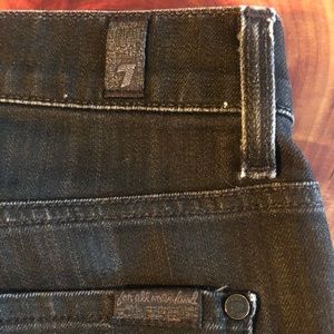 Seven 7 For All Mankind Jeans Straight Black 34